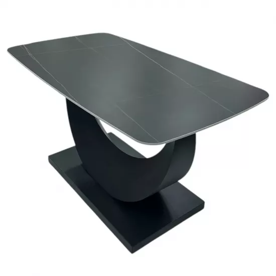 Masă pentru bucătărie Magnus DT-1063, 140x80 cm, Black