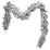Гирлянда хвойная Divi Trees Garland Premium SNOW, 2,7 м