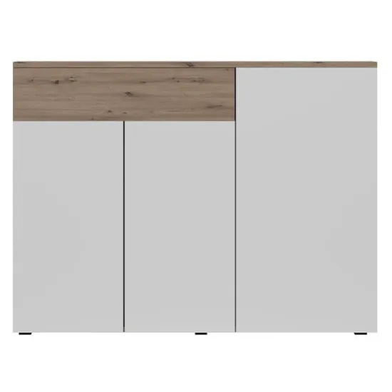 Comodă Yasen Rebeca KOM3D1S, 110x38x85 cm, Artisan Oak/Nymphea Alba