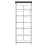 Penal-vitrina Yasen Nordic 2Д2ДС (800 cm), alb/alb structurat