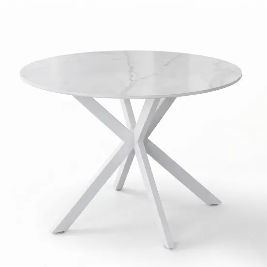 Стол обеденный Yasen T2492, Ø90 см, White