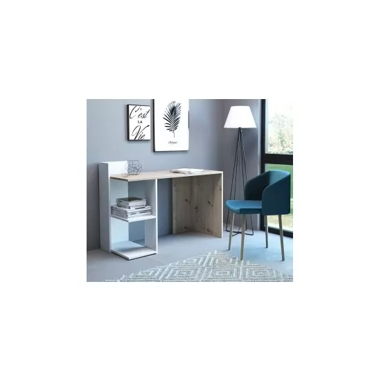 Стол письменный Yasen Paco PC1, 120x87.5 см, Artisan Oak/White