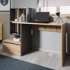 Стол письменный Yasen Paco PC2, 145x51.6 см, Artisan Oak / Anthracite
