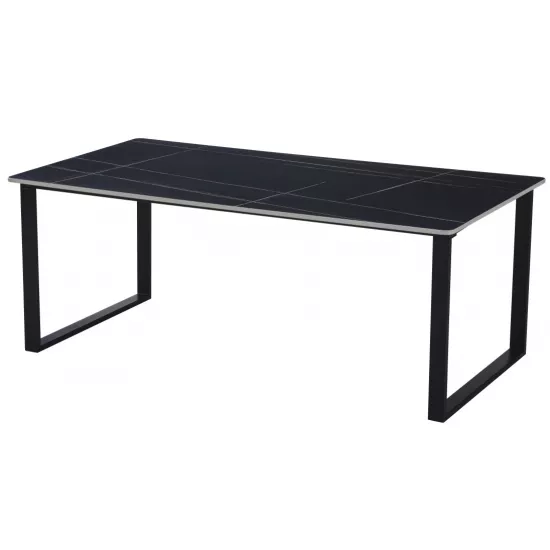 Masă de cafea Yasen CT-2472, Black Marble/Black Legs
