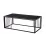 Măsuţă cafea Yasen CT-2476, 120x60 cm, Black Marble/Black Legs