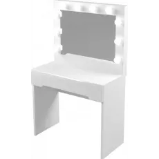 Masă toaletă Yasen, Alb Lucios