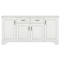 Comodă Yasen Kentuki KOM4D2S, 184x44x90 cm, Alb Alpin