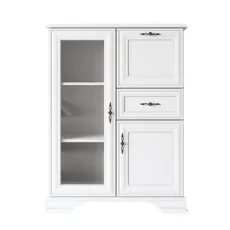 Витрина-бар Yasen Кентуки REG1W1D1S1B (94 см), белый альпийский