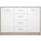 Comodă Yasen Nepo 2D4S, 119x34x84 cm, Sonoma / White