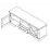 Comoda TV Yasen Marseli RTV167, 166x45x56 см, Frasin de zapada / stejar sonoma trufa