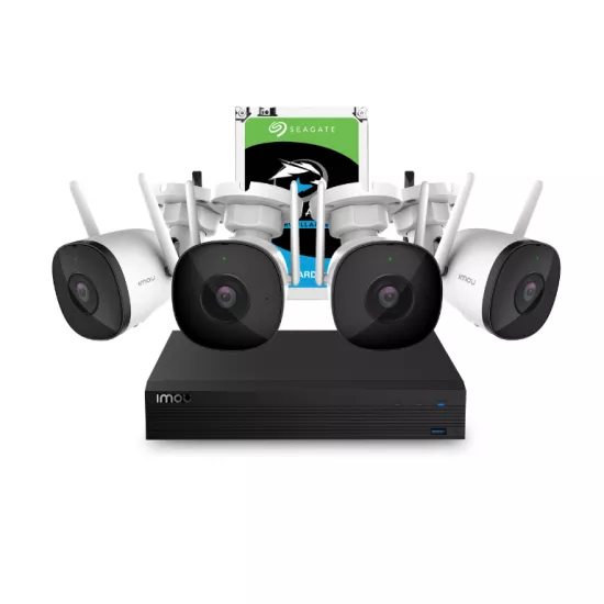 Набор камеры наблюдения Imou NVR+4xBullet 2C 2MP+1HDD