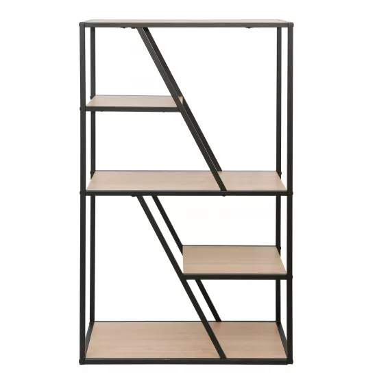 Стеллаж DP Agis, 65x110x40, Stejar M37/Black