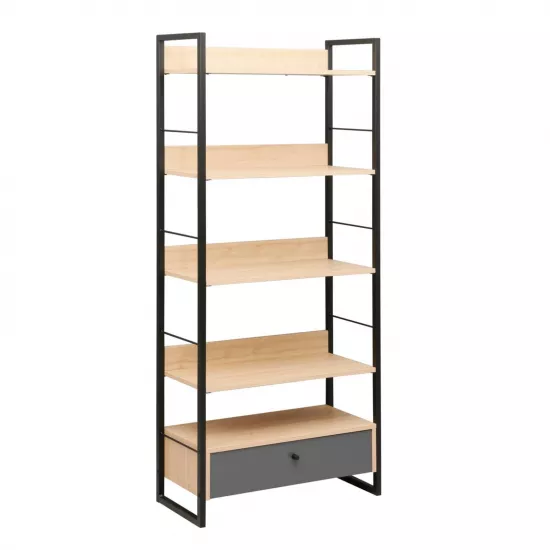 Raft Decoprim Alto 5, 70x30x159 cm Stejar M37/M60