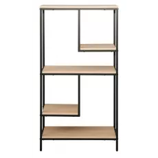 Стеллаж DP Aries, 63,5x122x30,5, Stejar M37/Black