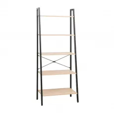 Стеллаж DP Azalia 5, 64x180x29, Stejar M37/Black