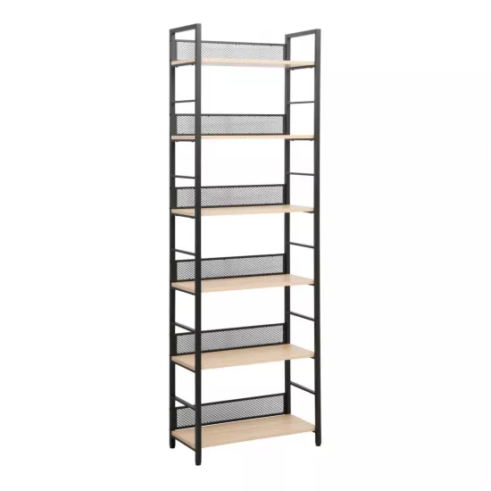 Стеллаж Decoprim Brick 6, 60x28x187 см, Stejar M37/Black