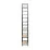 Стеллаж Decoprim Brick 6, 60x28x187 см, Stejar M37/Black