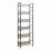 Стеллаж Decoprim Brick 6, 60x28x187 см, Stejar M37/Black