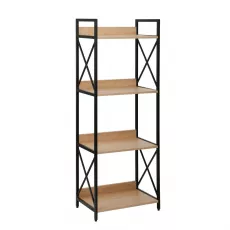 Cтеллаж DP Karl 4, 51x137,5x30, Stejar M37/Black