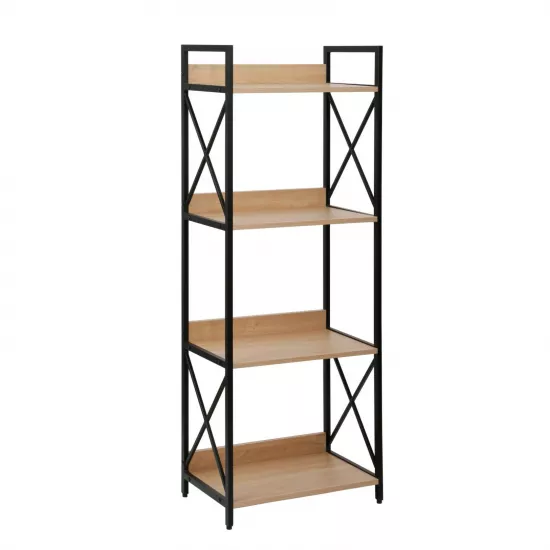 Cтеллаж DP Karl 4, 51x137,5x30, Stejar M37/Black