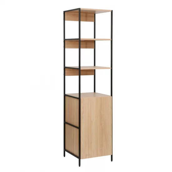 Raft Decoprim Lanta M, 43x41x176 cm Stejar M37/Black