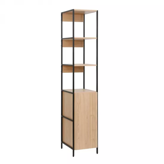 Cтеллаж Decoprim Lanta S, 33x41x176 см, Stejar M37/Black