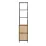 Cтеллаж Decoprim Lanta S, 33x41x176 см, Stejar M37/Black