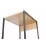 Cтеллаж Decoprim Lanta S, 33x41x176 см, Stejar M37/Black