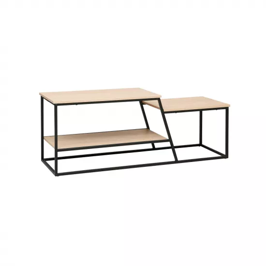 Comoda TV DP Agis (130 cm), Stejar M37/Black