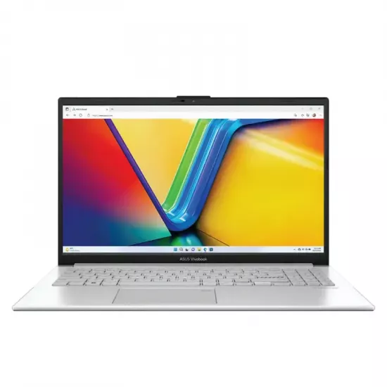 Laptop 15,6" Asus Vivobook Go 15 E1504FA, Silver, AMD Ryzen 5 7520U, 16 GB/512 GB, Fara OS