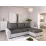 Диван угловой Space Meble Dakar L, Mikrofaza 1024/D511 (Gray/White)