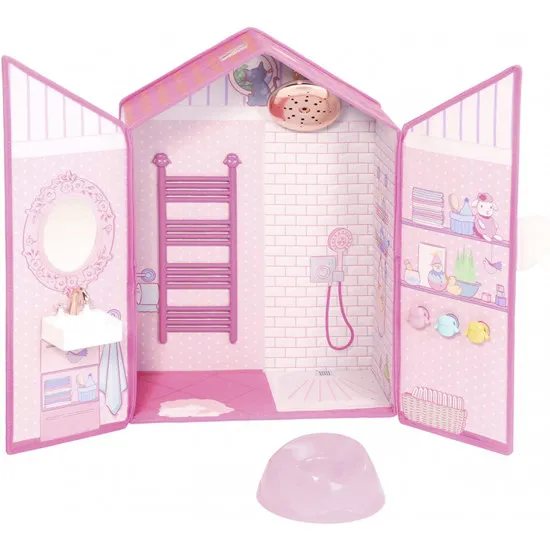 Zapf Creation Baby Annabell 701119- Căsuță-Baie Baby Born pentru păpușa Annabell cu Accesorii