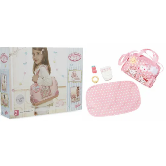 Zapf Creation Baby Annabell 700730- Geantă cu accesorii pentru a înfășa păpușa Annabell