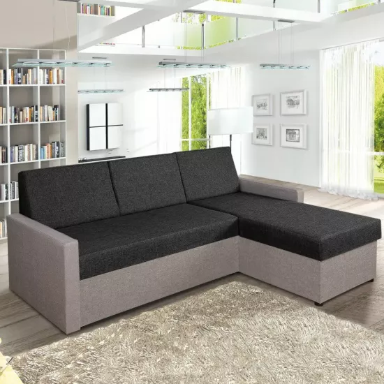 Диван угловой Modern Leader, Kanna 97/Kanna 92 (Dark Gray/Light Gray)