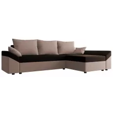 Диван угловой Space Meble Dante L, Sawana 16/Sawana 22 (Dark Brown/Light Brown)