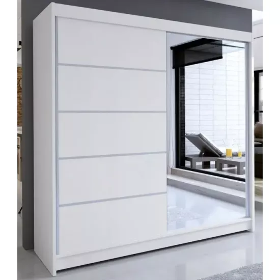 Шкаф-купе Space Meble Talin III 180x215x58 (White Matte)
