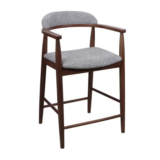 Стул Decoprim Midas, Light Grey (SD207-6) + WALNUT 5544