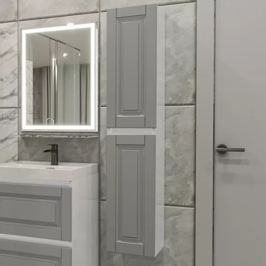 Dulap penal suspendat PS ВНКК-147/30 (30 cm), Gri mat