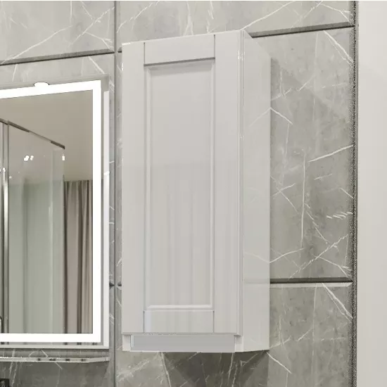 Dulap suspendat PS ВНКД-75/20 (20 cm), White gloss