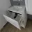 Dulap cu lavoar PS ВКДТБ-60(2), 60 cm, White gloss