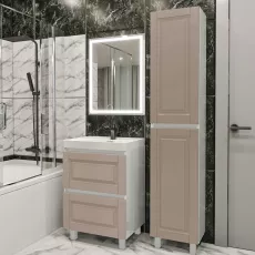 Set de mobila de baie PS Lilia 60-193 (vops./PAL), Cappuccino mat