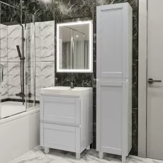 Set de mobila de baie PS Lilia 70-193 (vops./PAL), Gri deschis mat