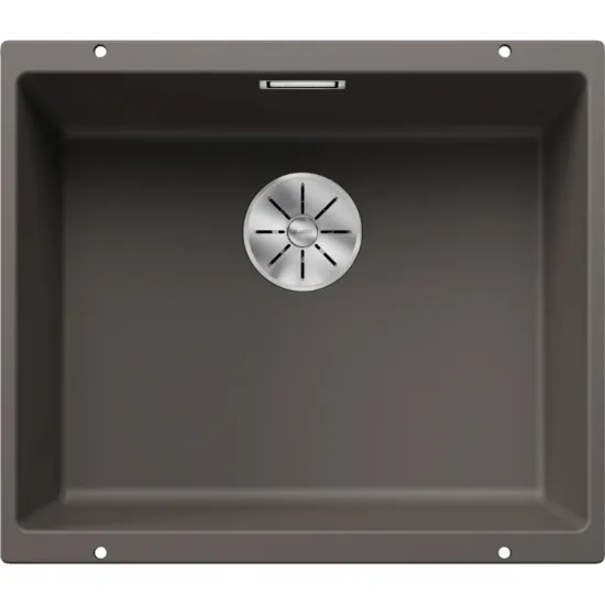 Chiuvetă de bucătărie Blanco Subline 500-U, 530х460 mm, Vulcano grey (527353)