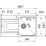 Кухонная мойка Franke UBG 611-86, 860х500 мм, Черный (114.0687.287)