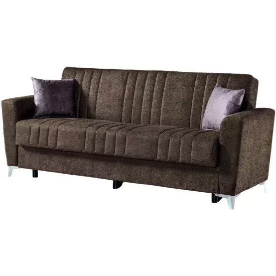 Диван прямой Fabulous Ekol 3-местный, 73-100 Dark Brown