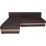 Диван угловой Space Meble Hewlet, Sawana 16/Sawana 22 (Brown Dark/Brown Light)