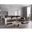 Диван угловой Space Meble Hewlet Bis, Sawana 05/Sawana 01 (Dark Gray/Ecru)