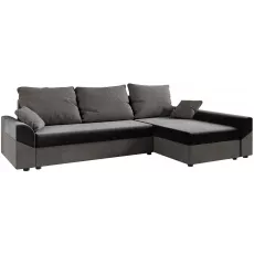 Диван угловой Space Meble Denver L, Sawana 05/Sawana 21 (Gray/Dark Gray)