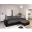 Диван угловой Space Meble Dakar L, Mikrofaza 1024/D8 (Gray/Black)