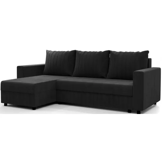 Диван угловой Space Meble Park L, Riviera 97 (Graphite)